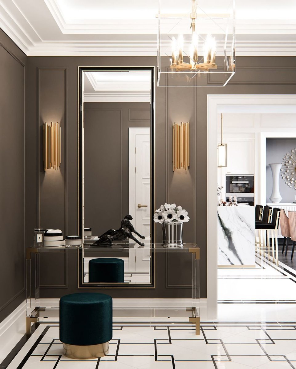 Зеркала в интерьере прихожей для расширения пространства