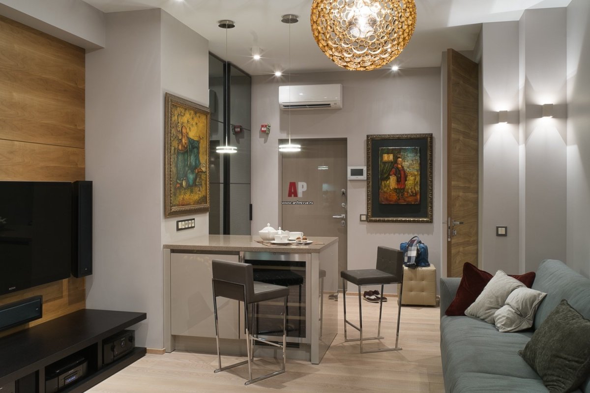 Малогабаритные квартиры интерьер гостинной студии