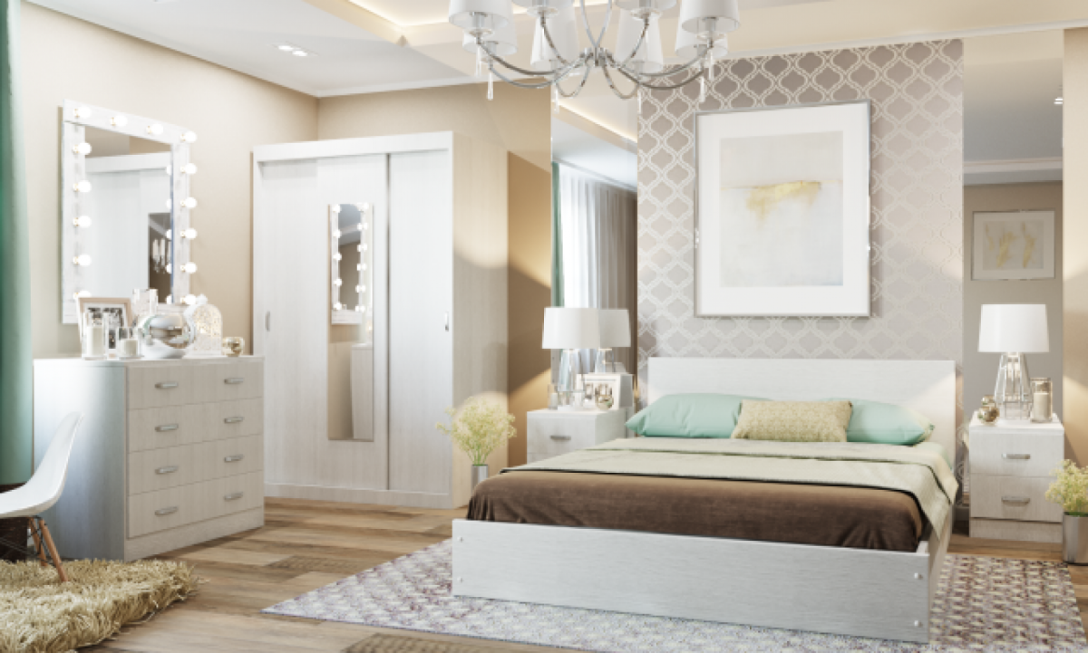 Спальный гарнитур Бьянка 4д