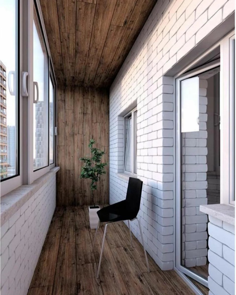 Отделка балкона