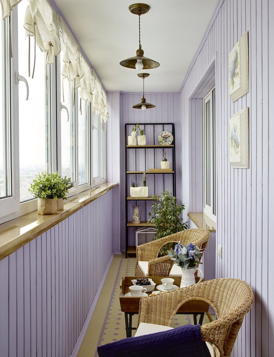 Интерьер балкона