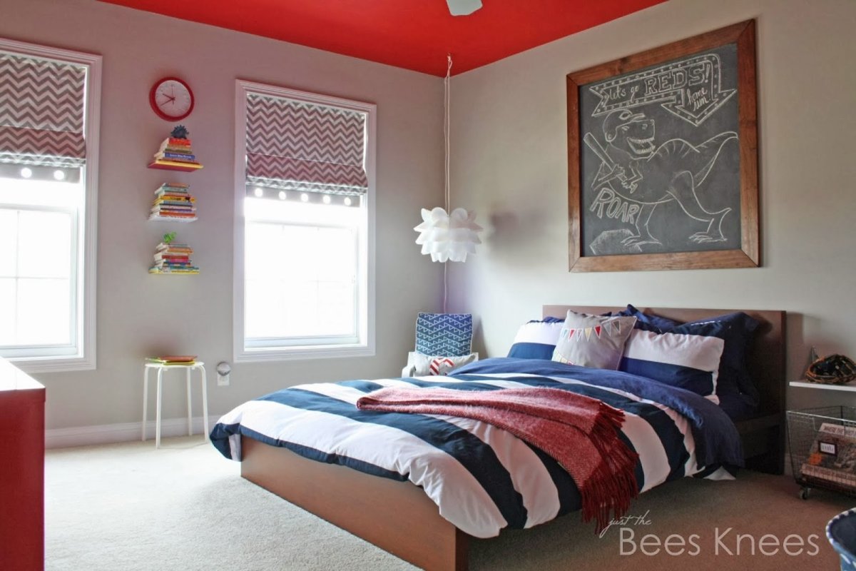 Римские шторы в спальню