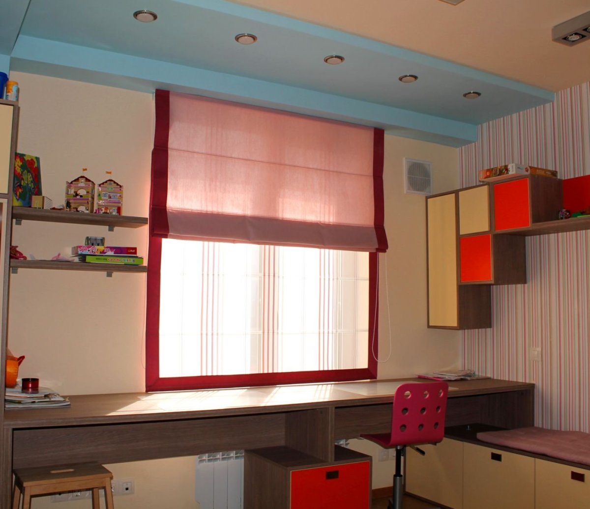 Римские шторы в комнату девочки