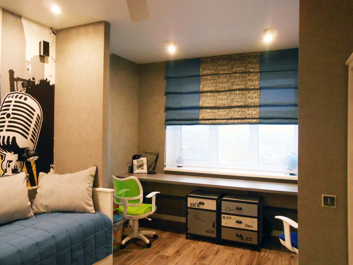 Занавески в комнату подростка