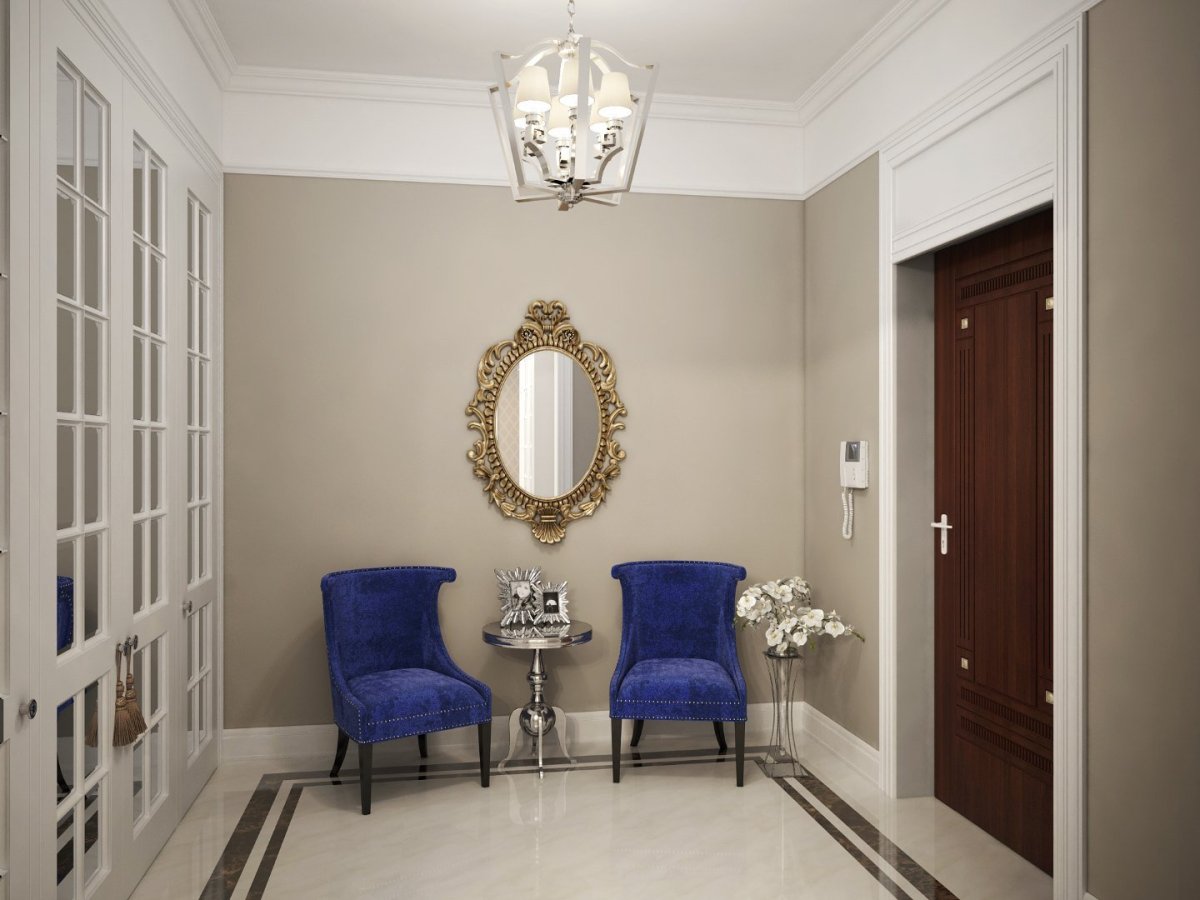 Неоклассика стены отделка