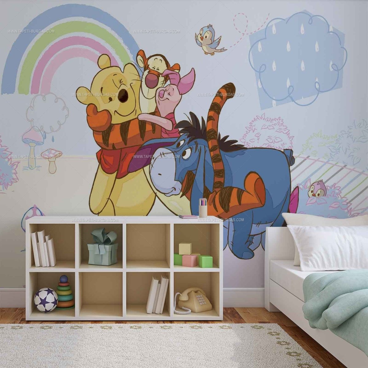 Роспись стен детской комнаты Дисней