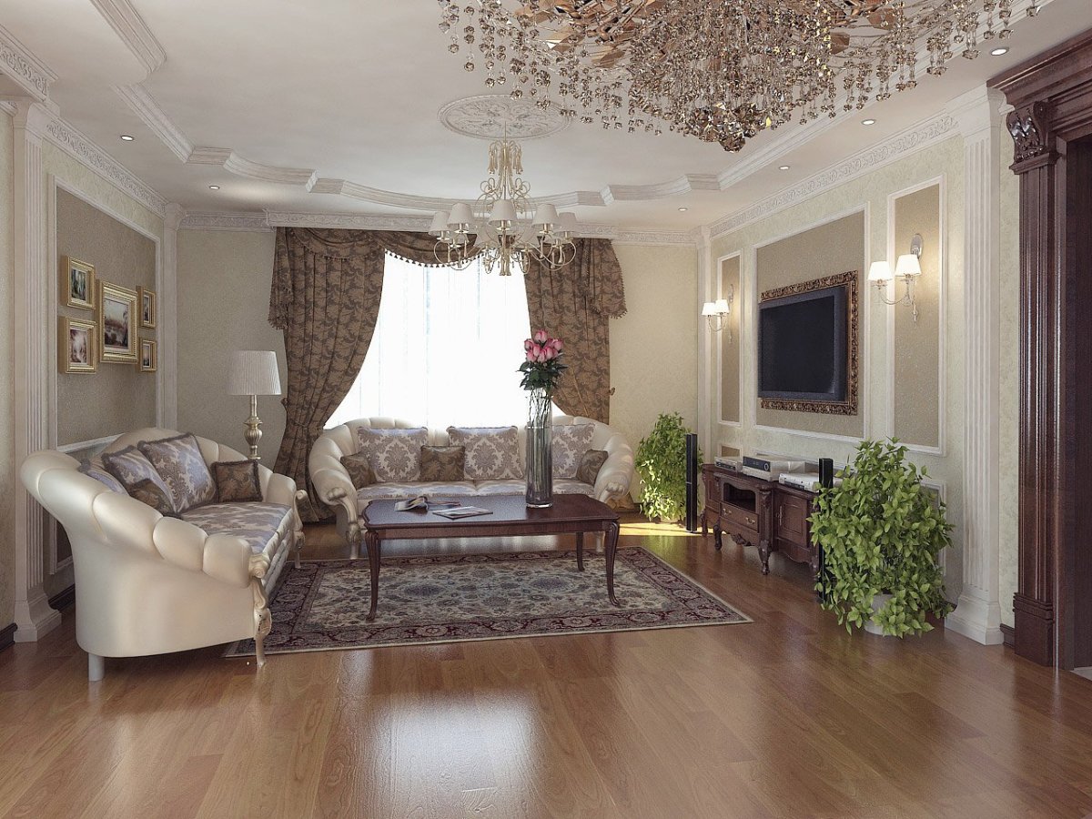 Гостиная в классическом стиле