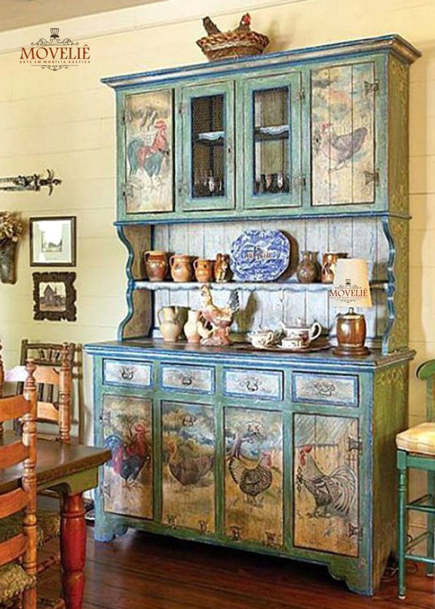 Буфет в деревенском стиле интерьеры