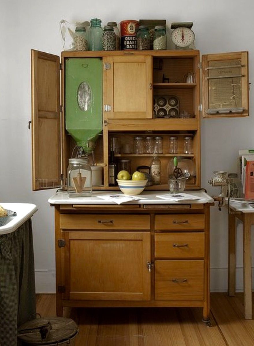 Винтажные кухонные шкафы