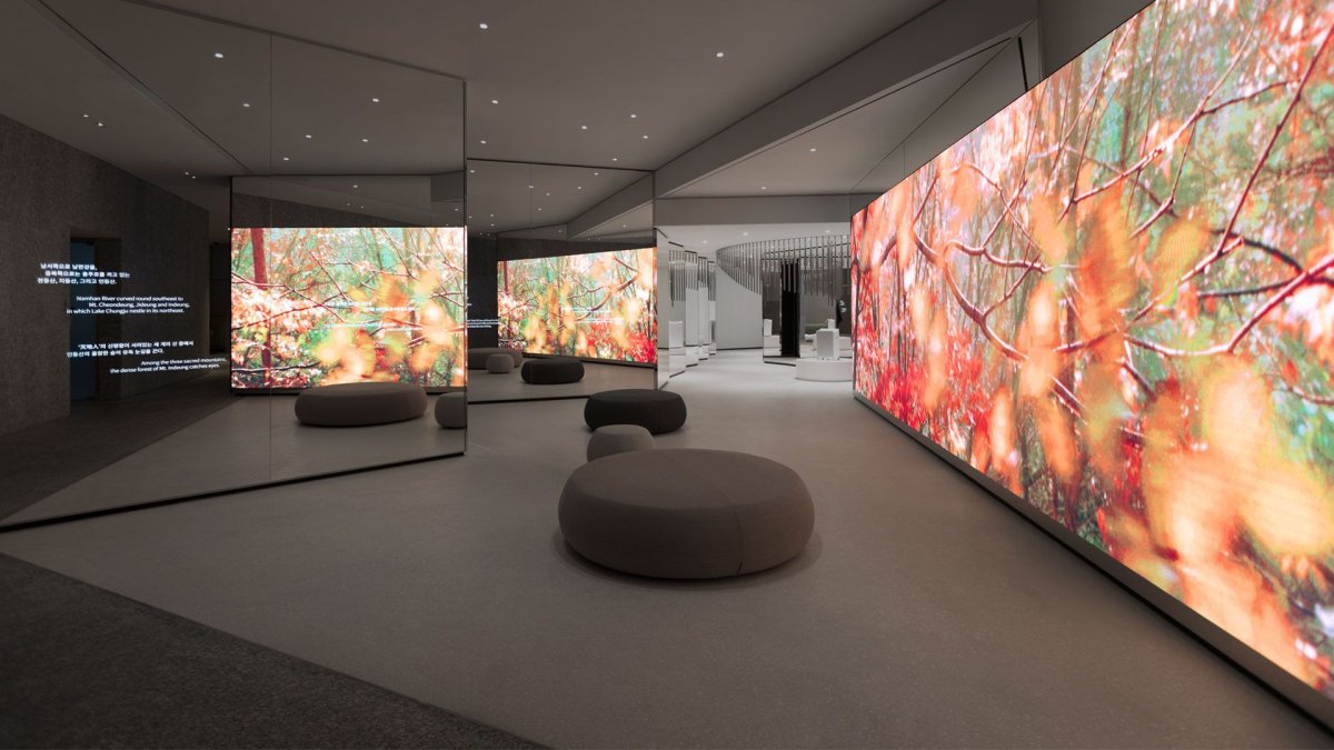 Современный интерактивный интерьер музей