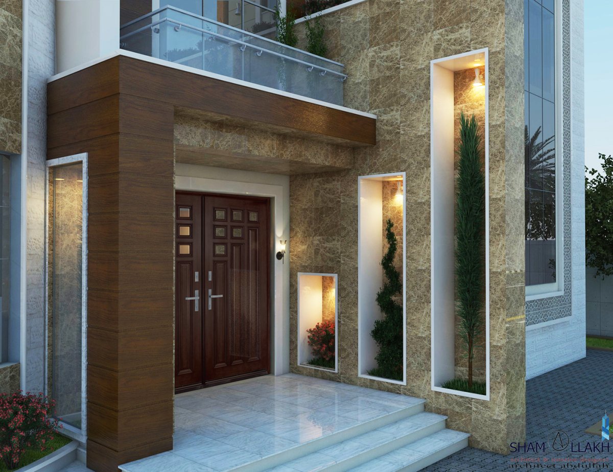 Входная группа внутри для частного дома