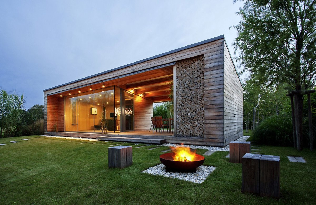 Флэт Хаус с односкатной крышей