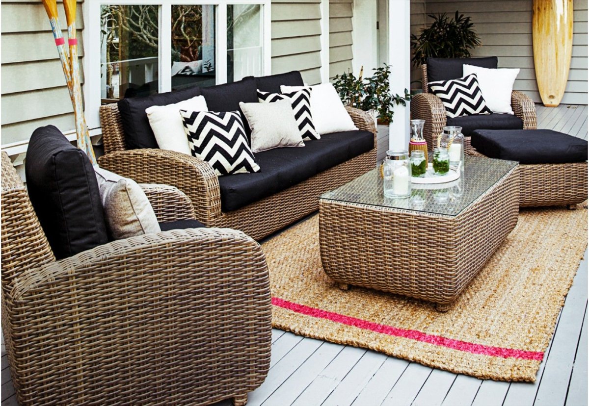 Крашеный пол на веранде