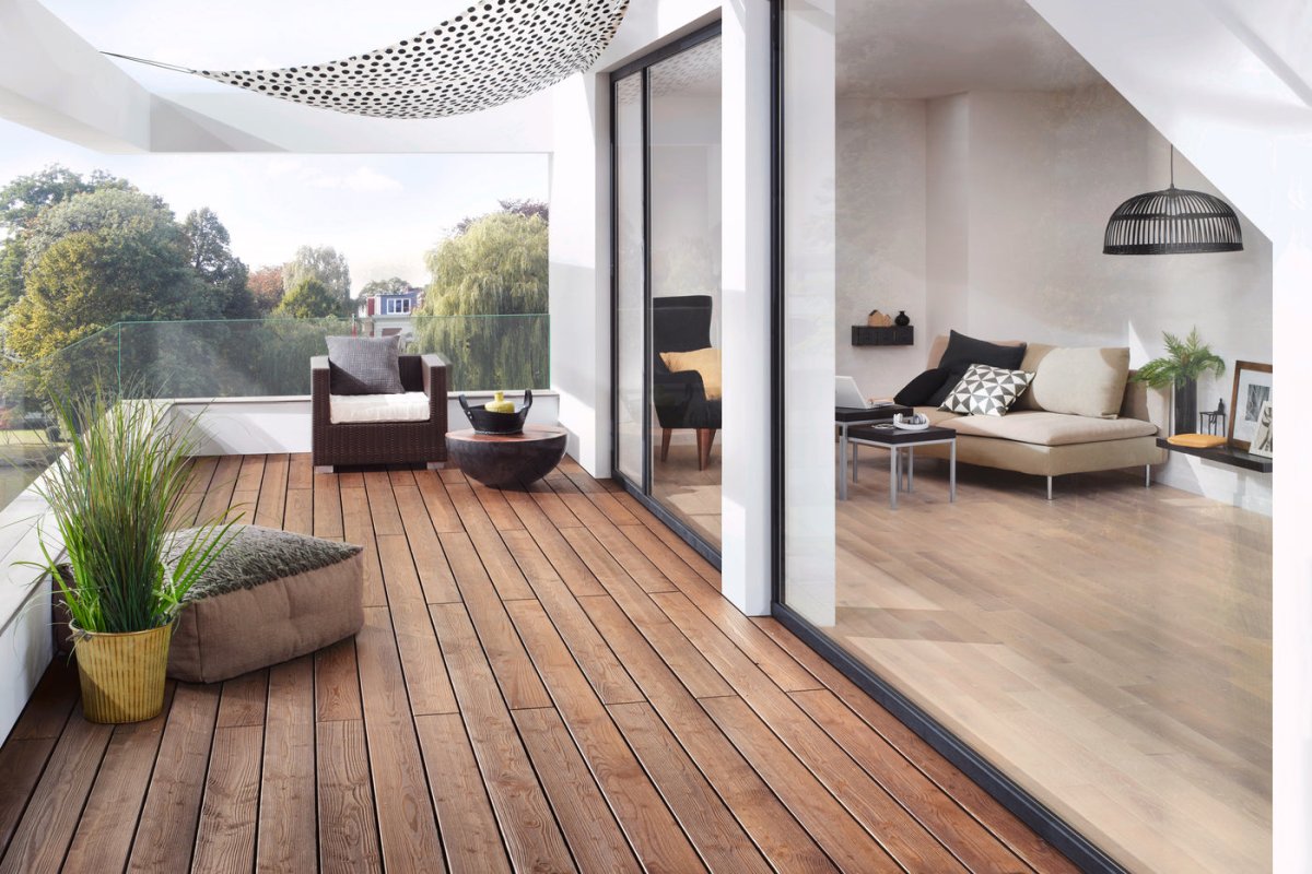 Веранда в стиле Сканди