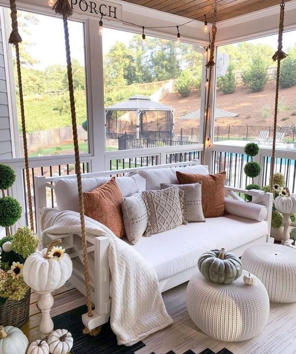 Качели на террасу подвесные