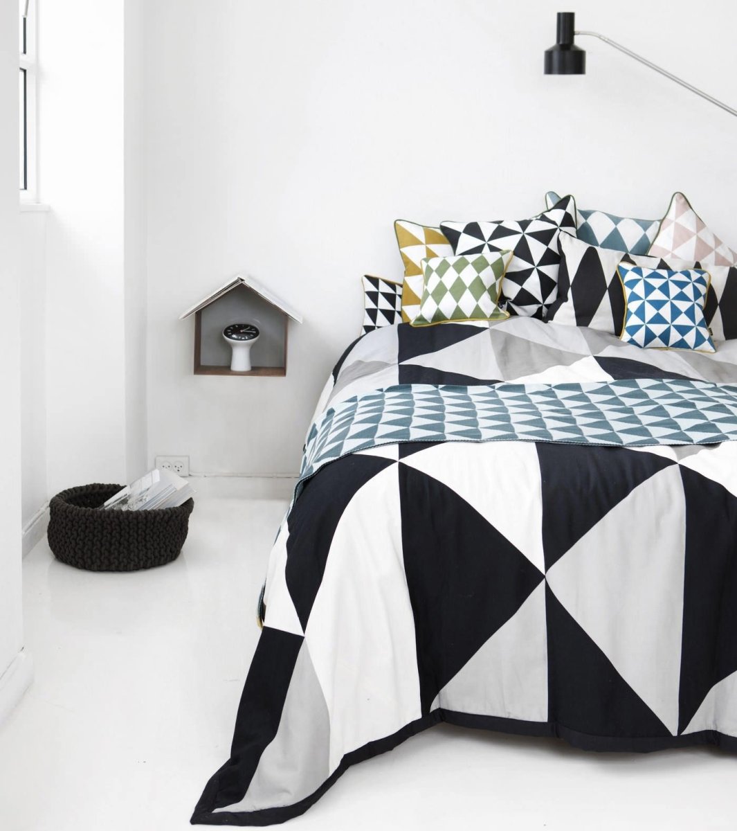 Геометрические принты в интерьере