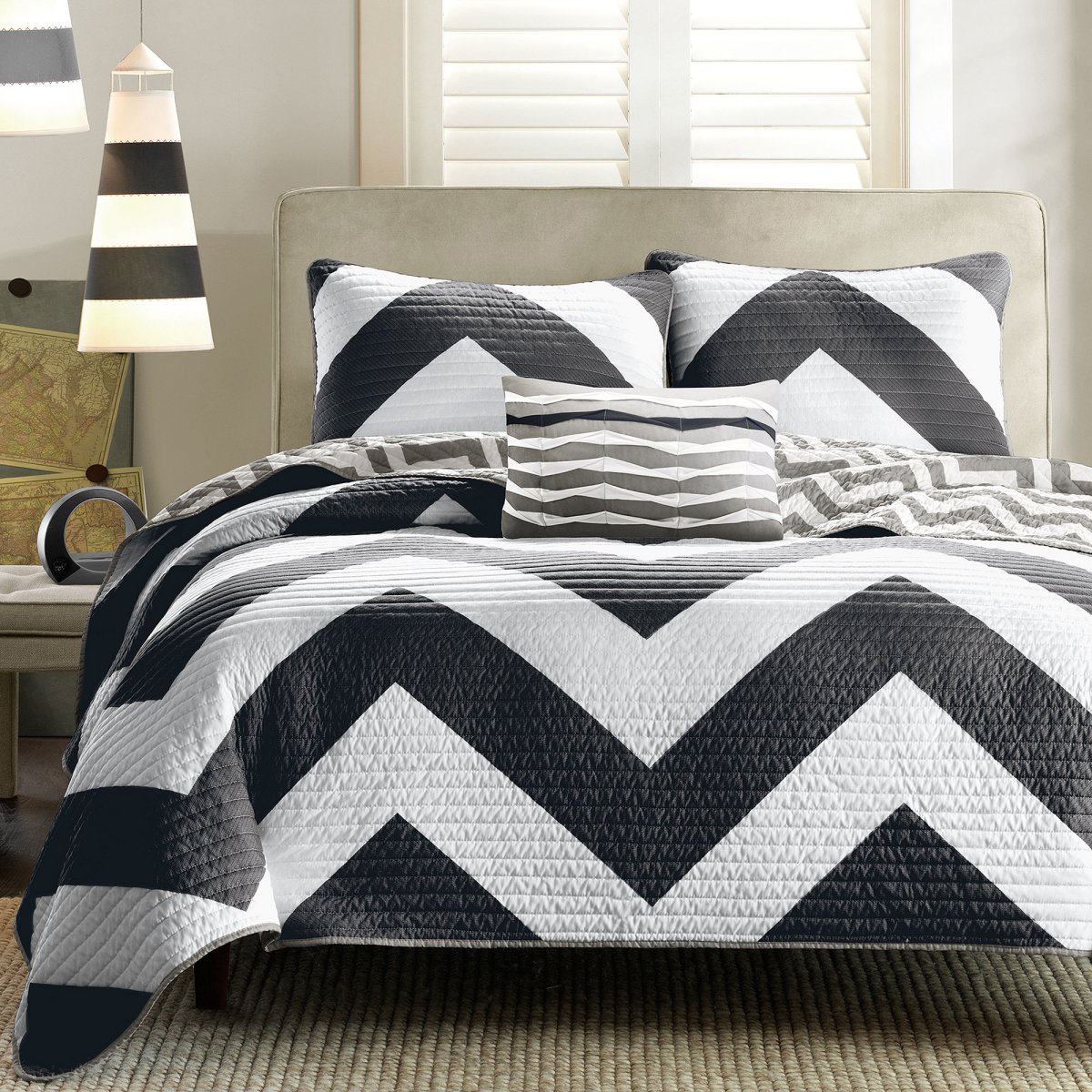 Dormeo Zig-Zag Bedding Set Grey 140x200