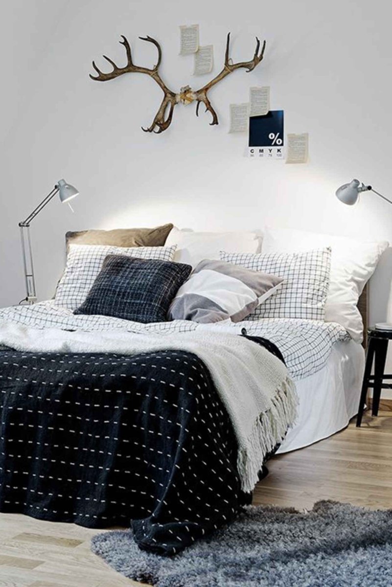 Кровать в скандинавском стиле
