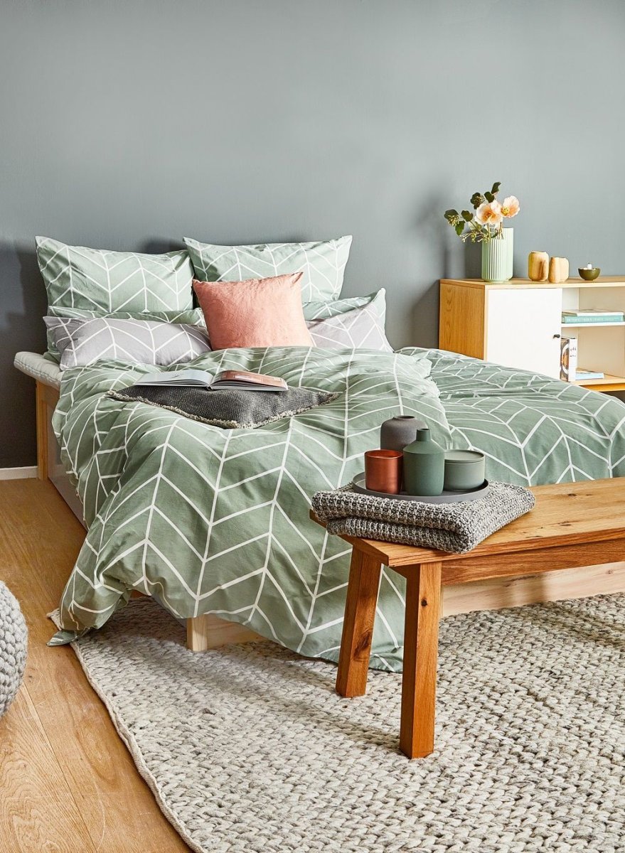 Спальня бохо Сканди