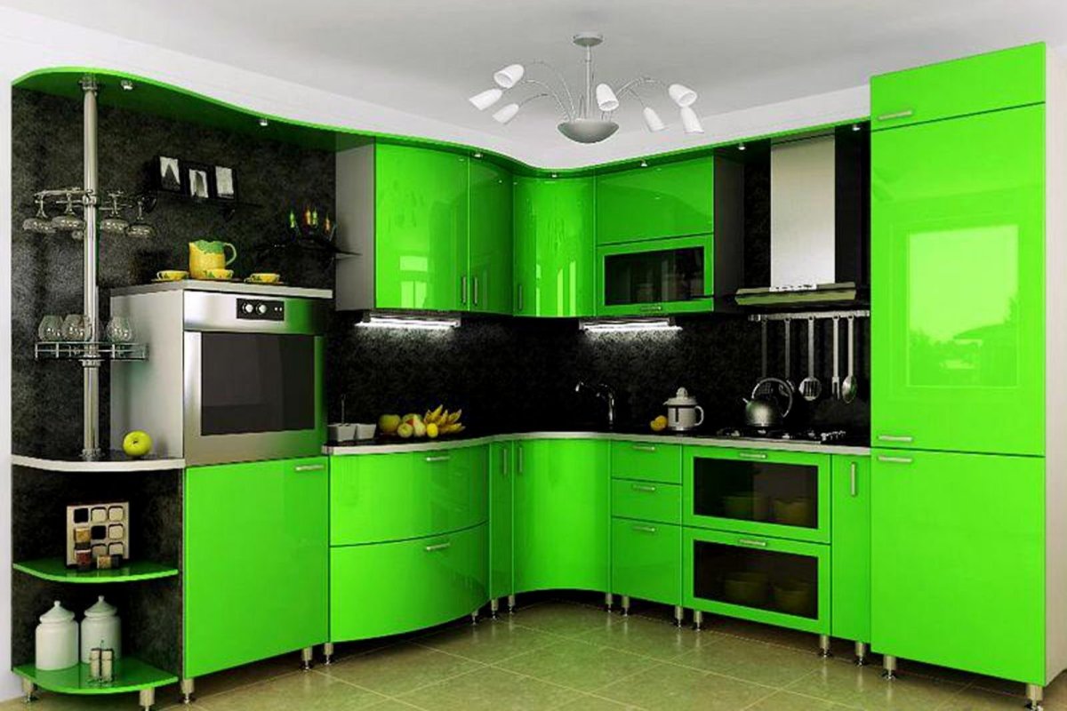 Кухня Леруа Мерлен зеленая