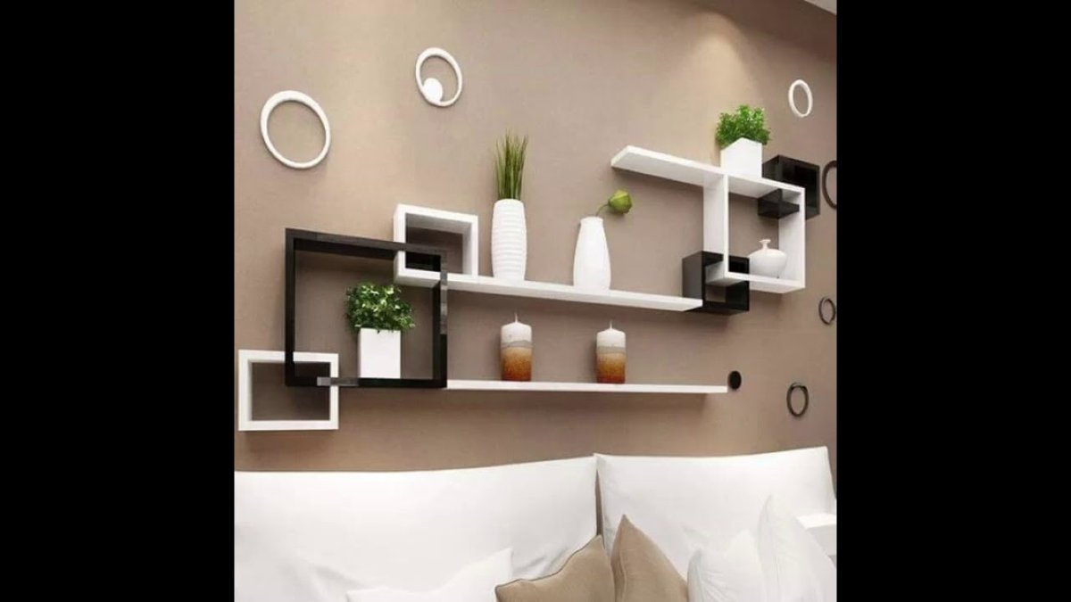 Навесная полка на стену прямая