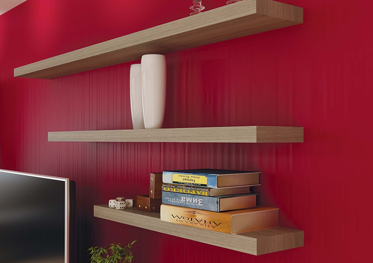 Полки стеклянные настенные