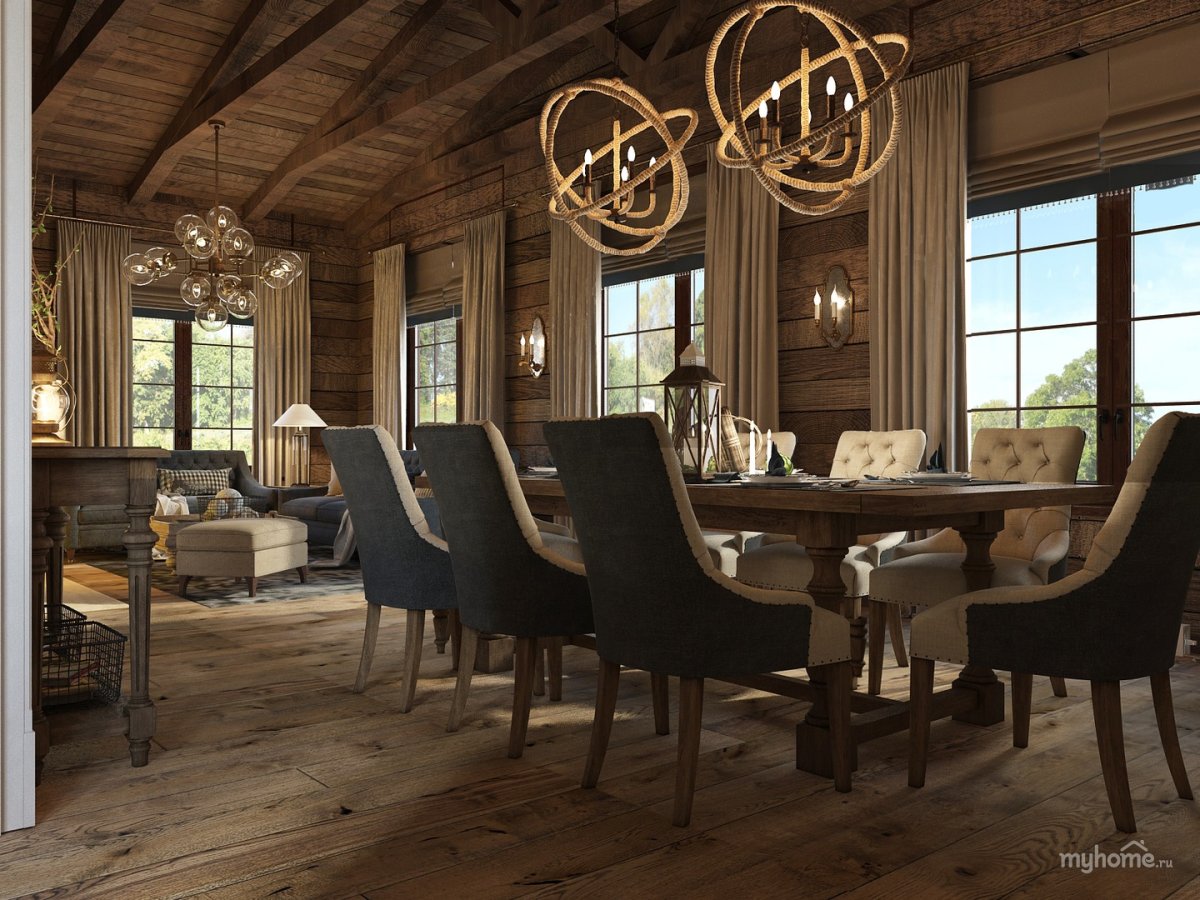 Люстры в стиле Шале