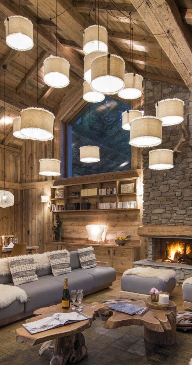 Лампа в стиле Шале