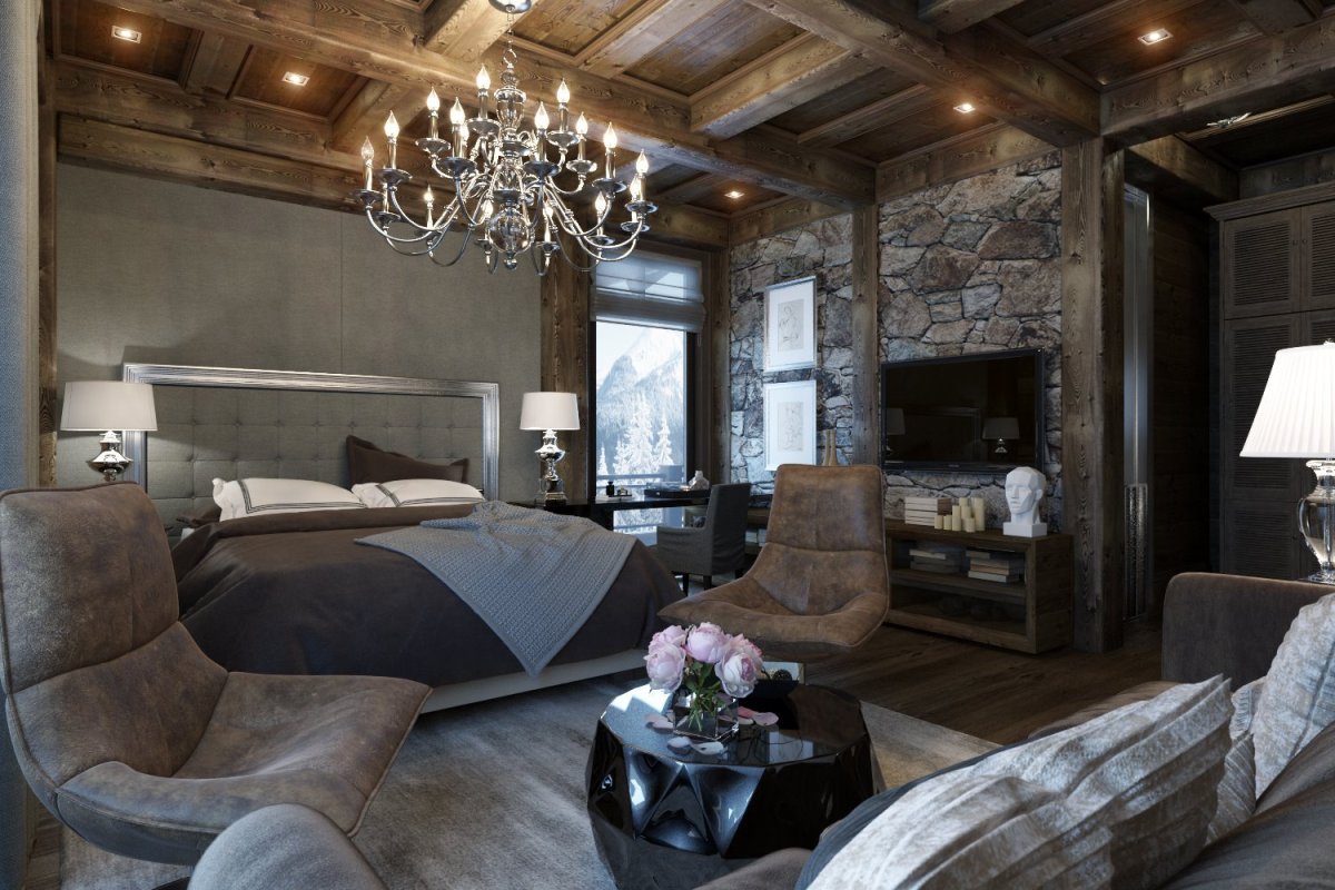 Ультрасовременное Шале интерьер