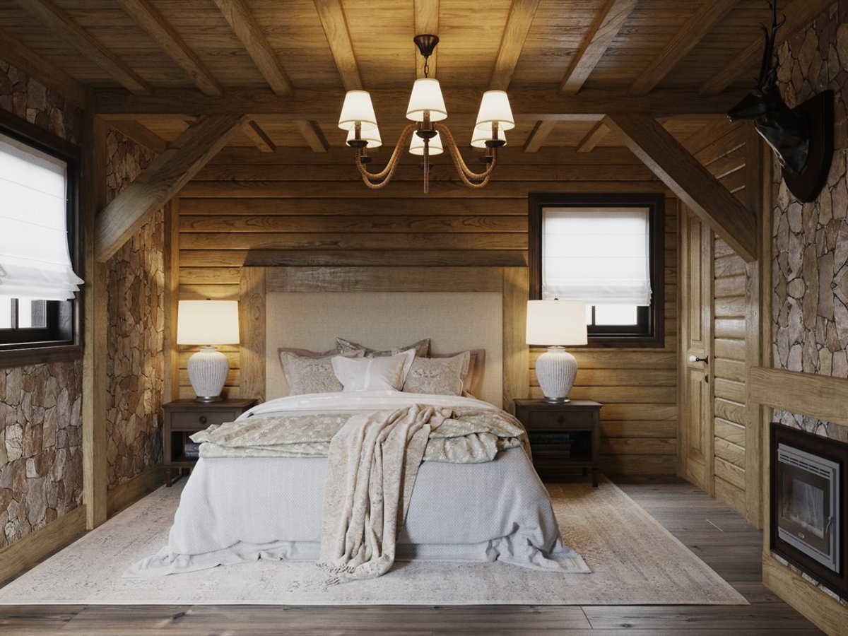 Люстра с стиле Шале для спальни