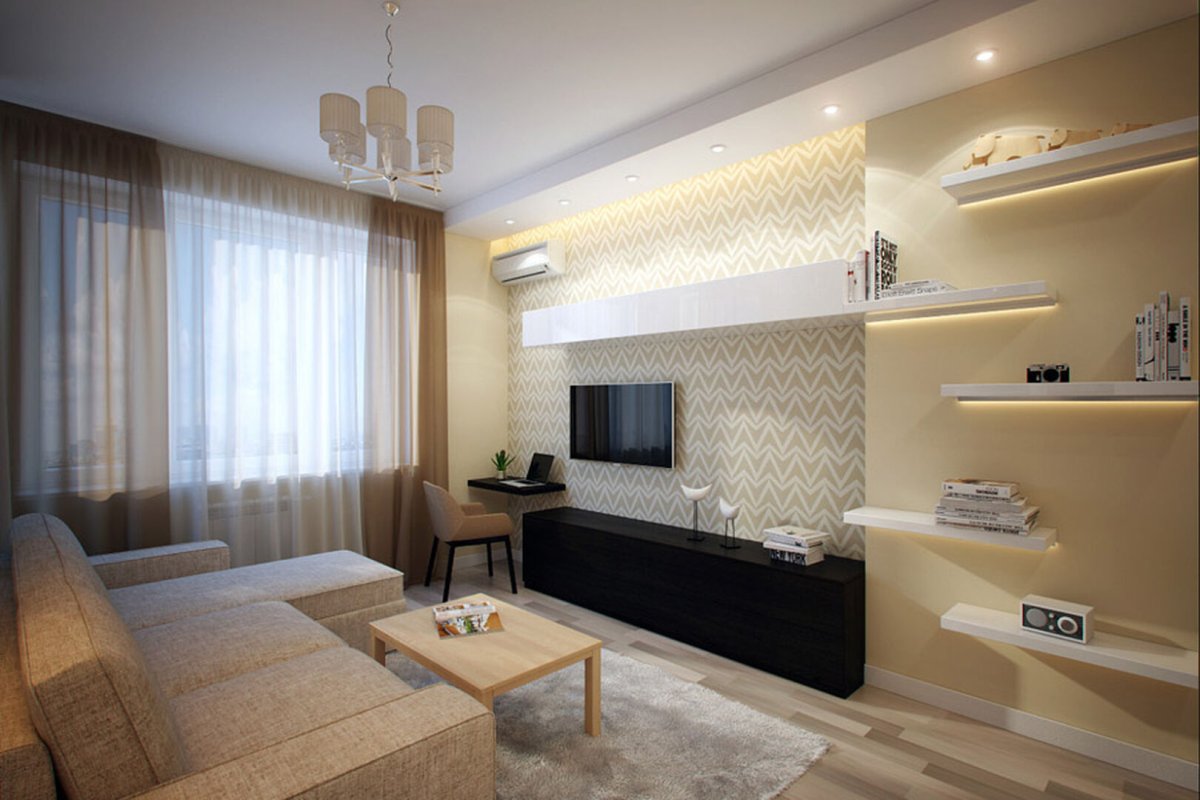 Ремонт однокомнатной квартиры дизайн