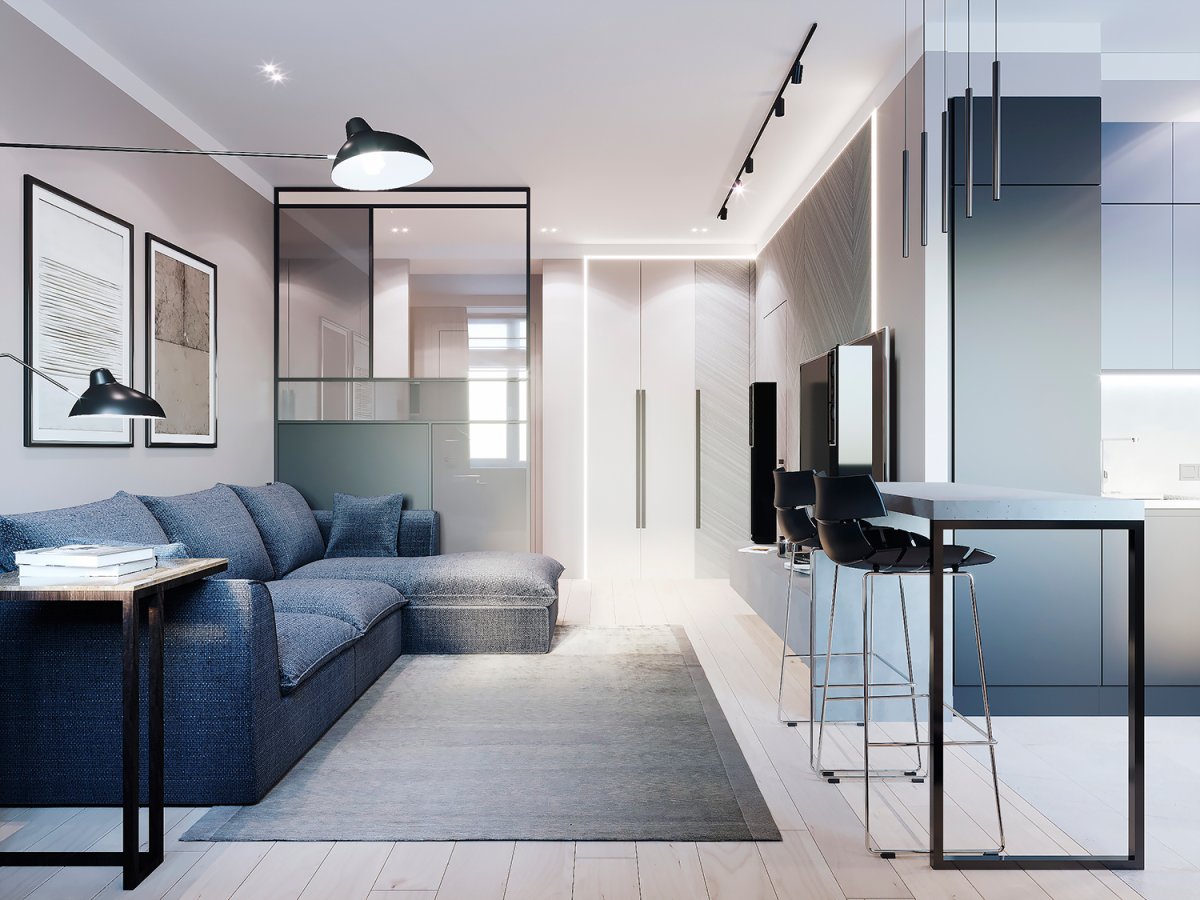 Интерьер квартиры 52 кв м