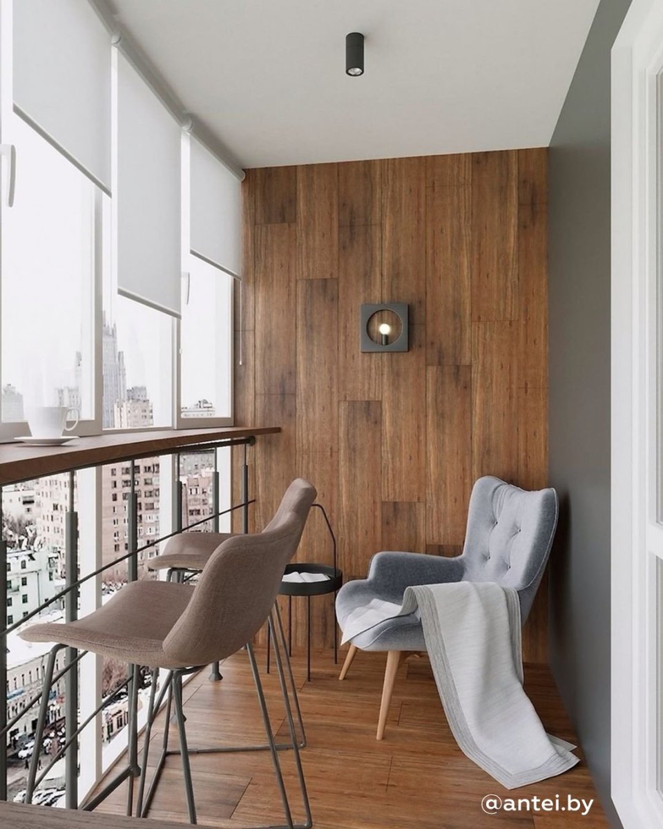 Керамогранит на балконе стены