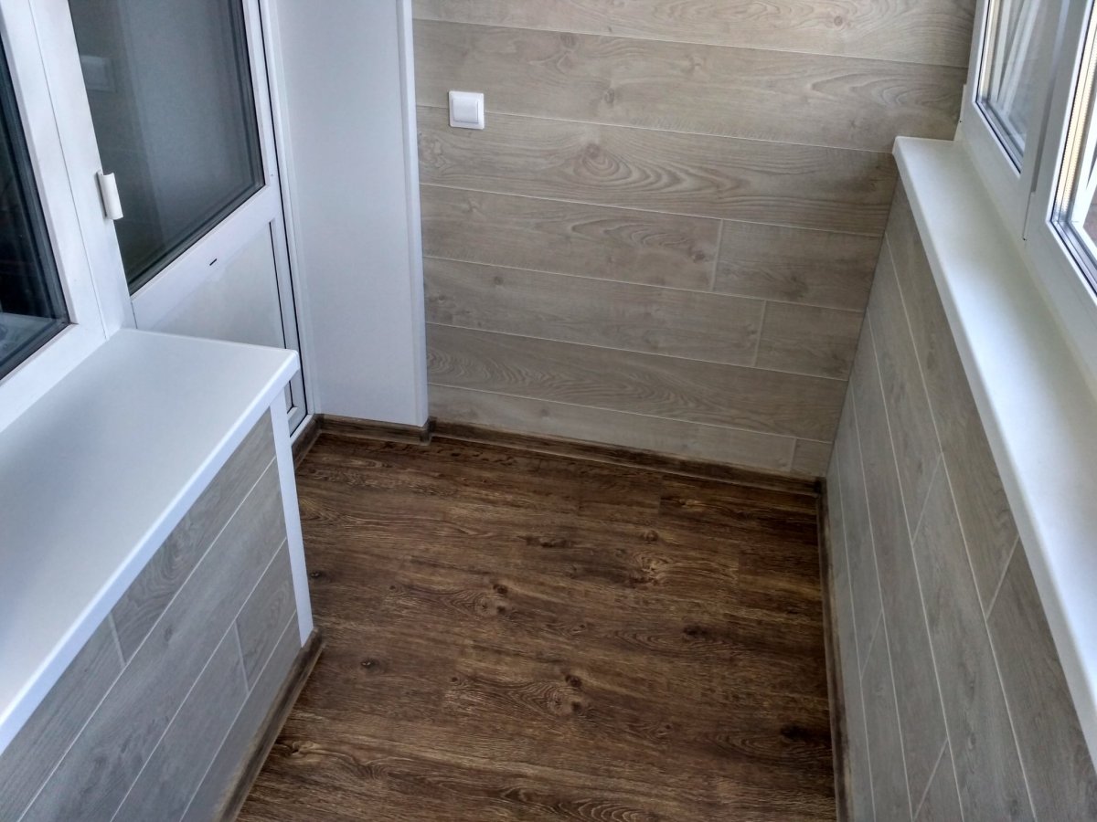 Вагонка на балконе