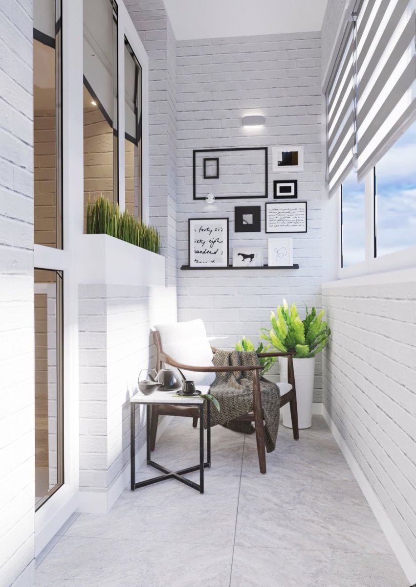 Отделка балкона плиткой