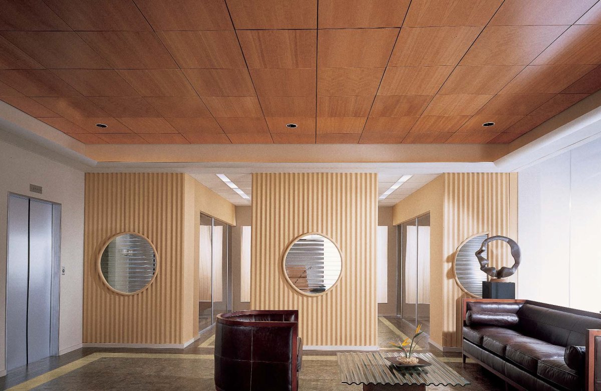 Шпонированные панели Topperfo Micro Ulme Stone Edition Acoustic Wood Panel