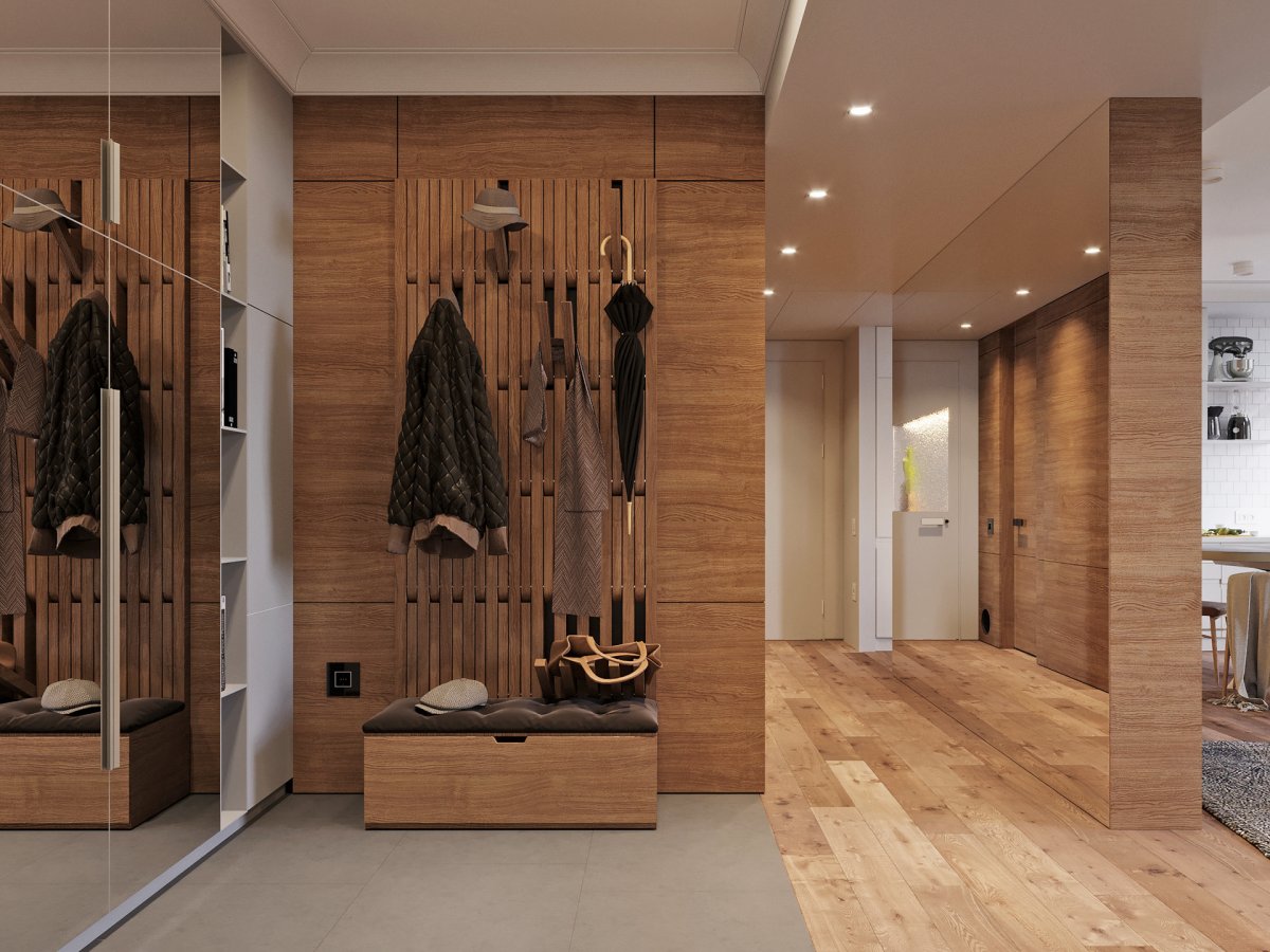 Прихожая в скандинавском стиле