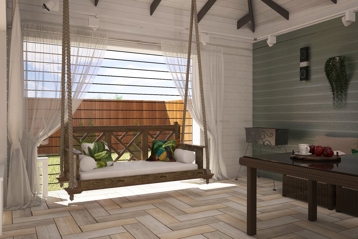 Ранч Хаус с террасой