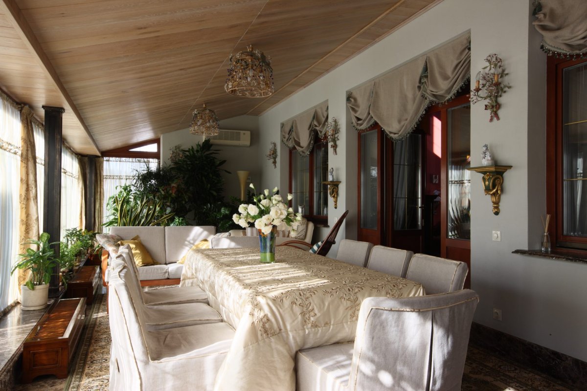 Веранда в стиле русской дачи