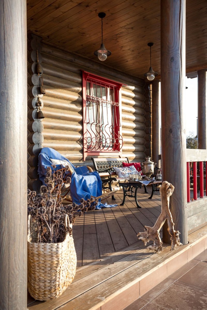 Красивые деревянные веранды