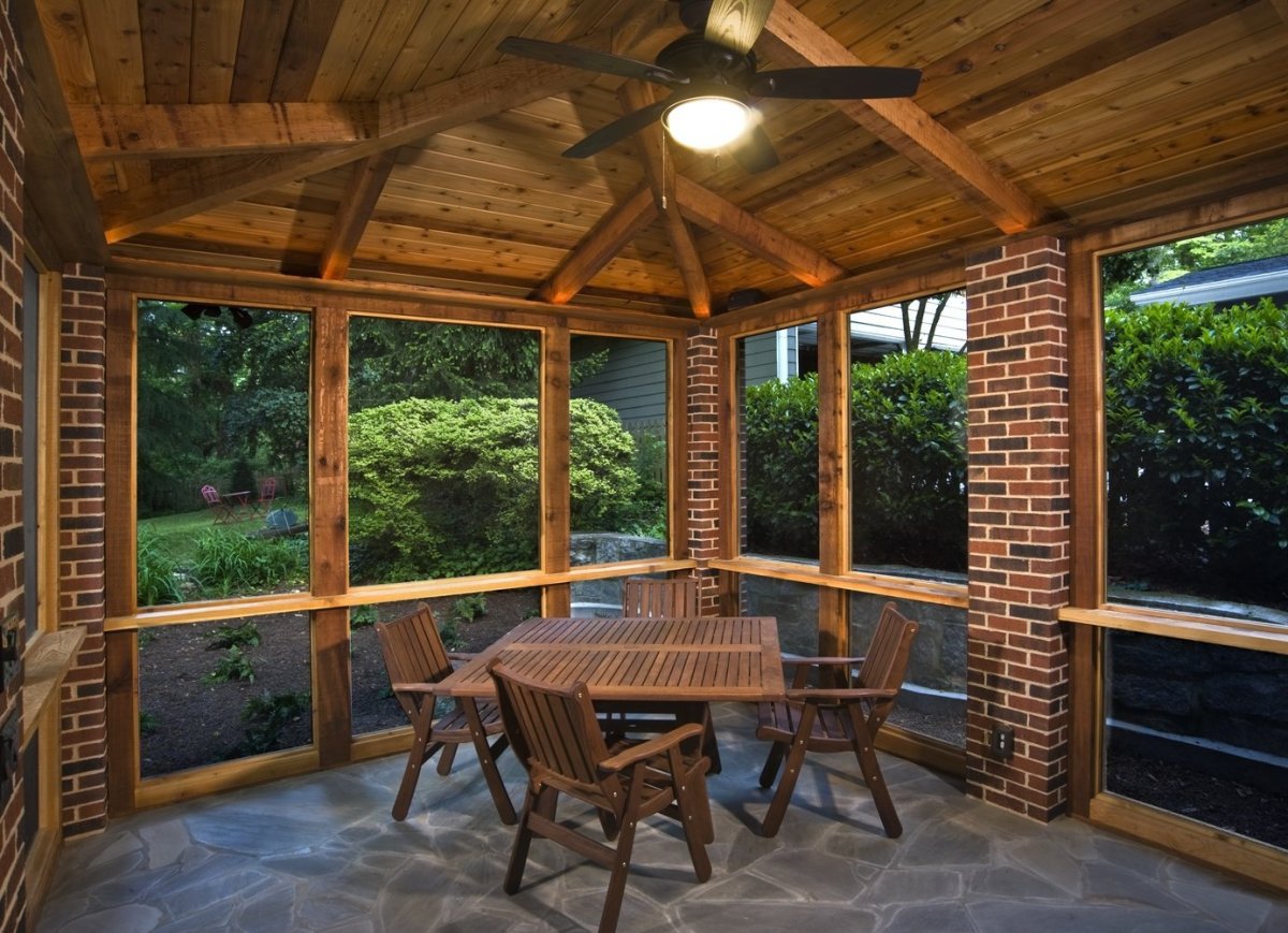 Шторы в бревенчатом доме