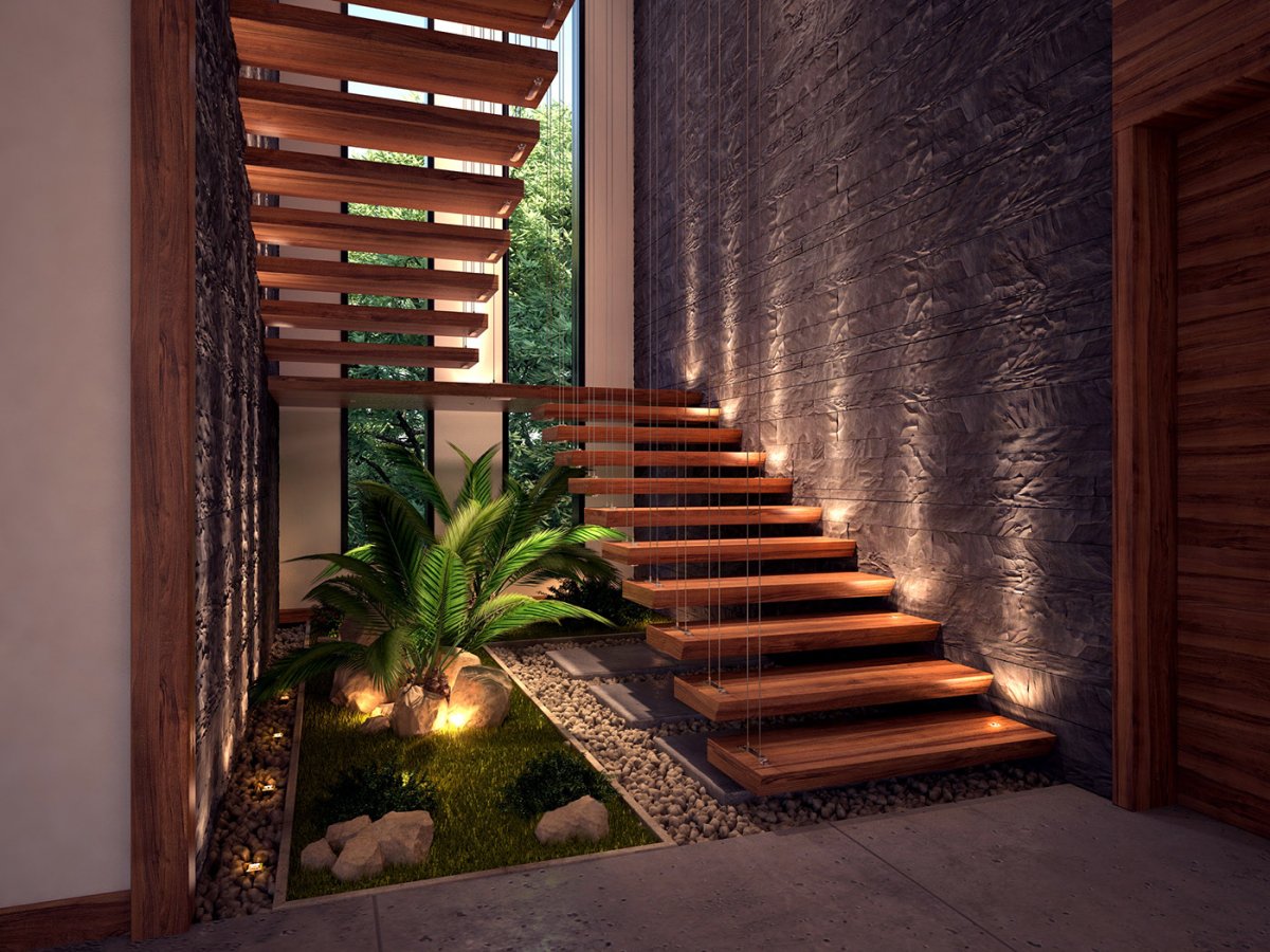 Дизайн двора частного дома