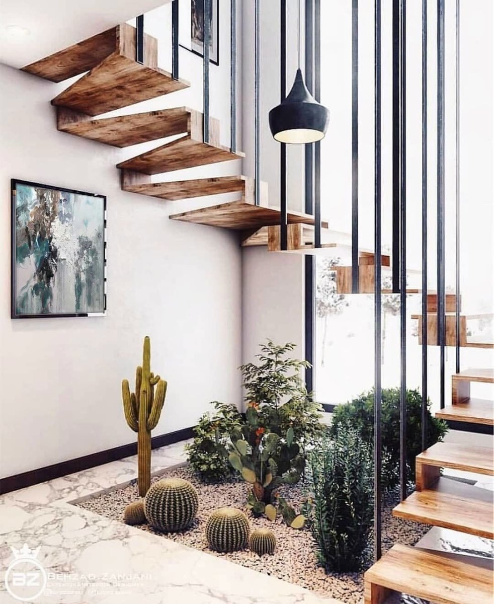 Веранда с внутренней лестницей