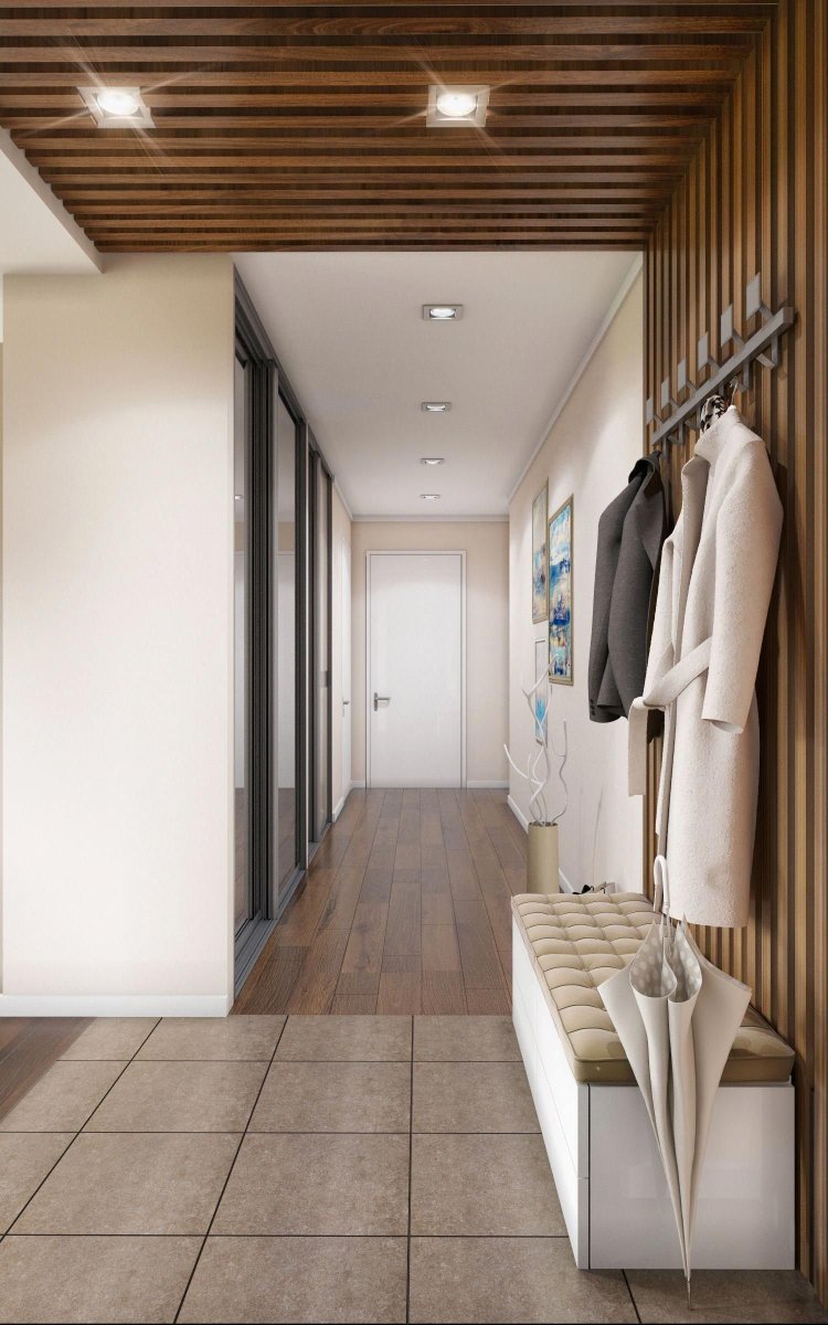 Дизайнерский проект прихожей в доме