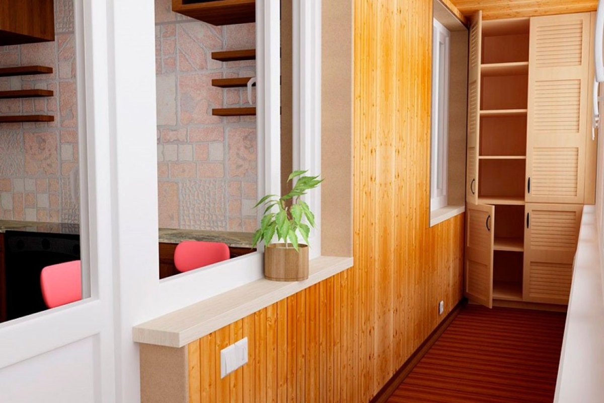 Интерьер балкона