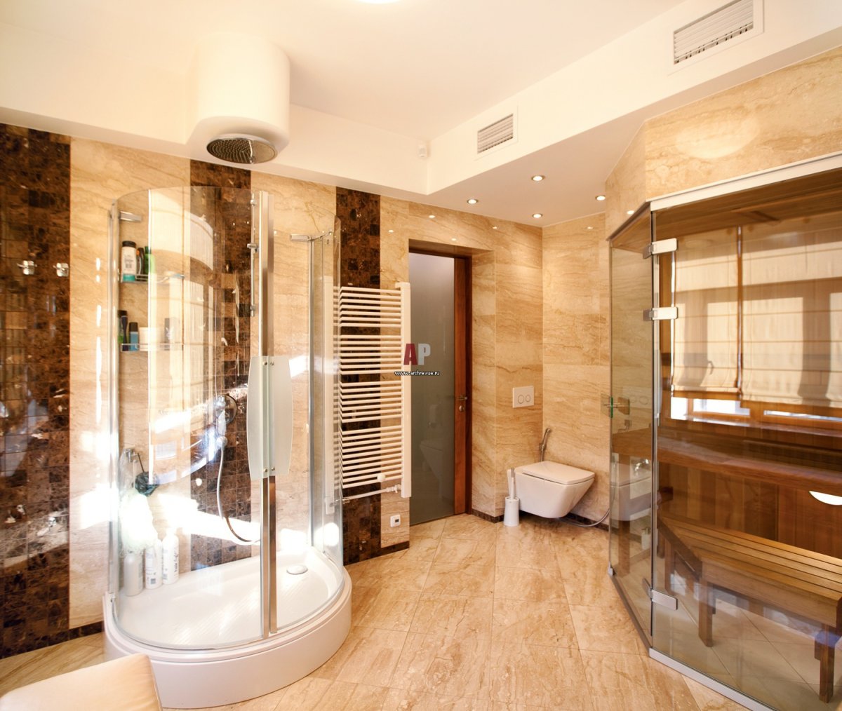 Фото сауны в ванной комнате, от компании ПроектСервисКом