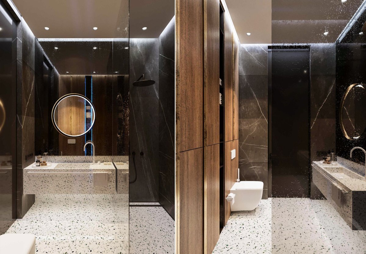 Гостевой санузел интерьер