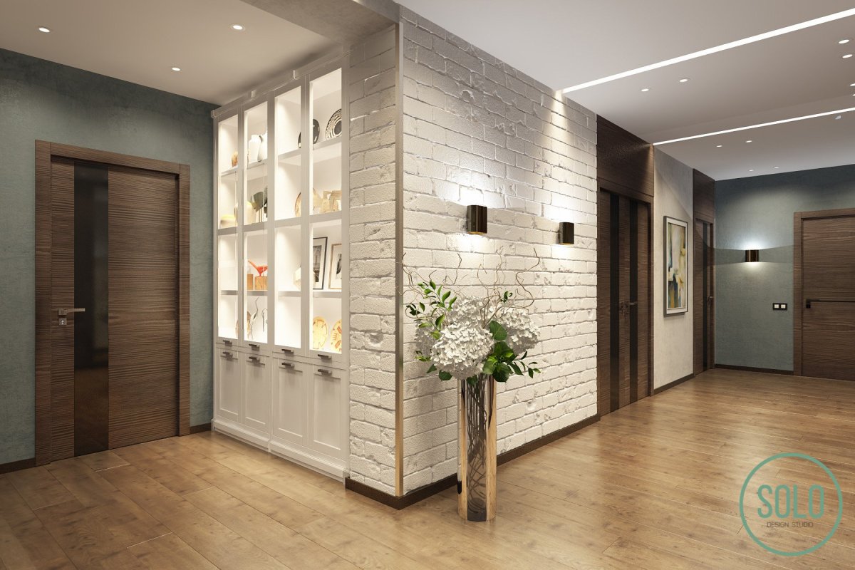 Ламинат в интерьере прихожей