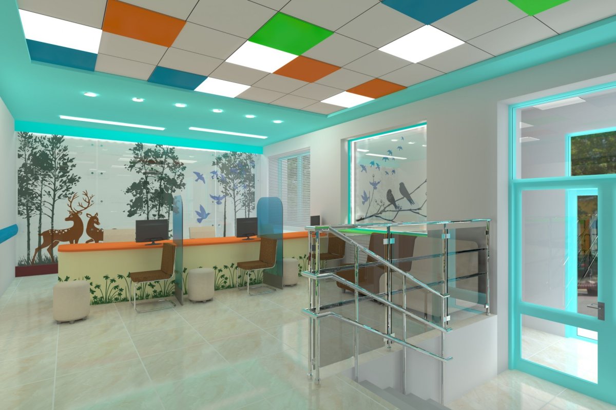 Детская поликлиника на студеной горе во Владимире интерьер вестибюля