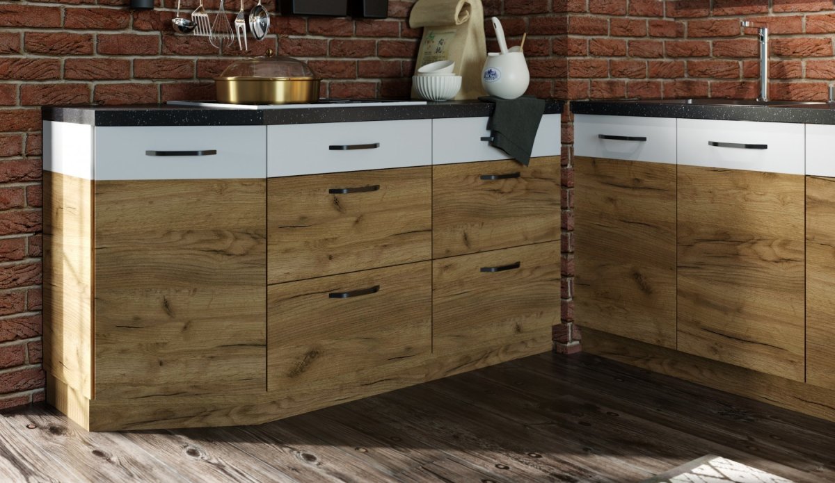 Квадро стол письменный дуб сонома/белый 74260155